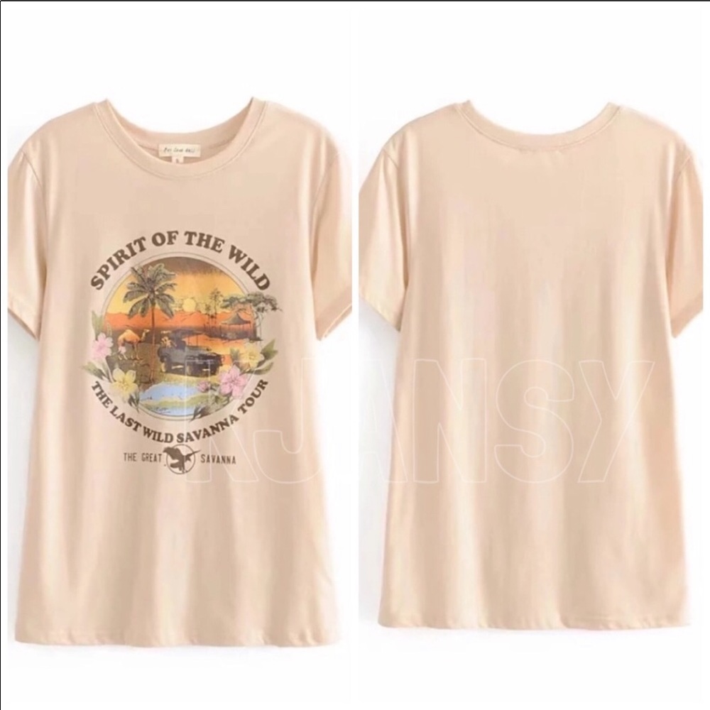 Vintage Bohemian Spirit Of The Wild Cotton Tee - Picture 5 of 6